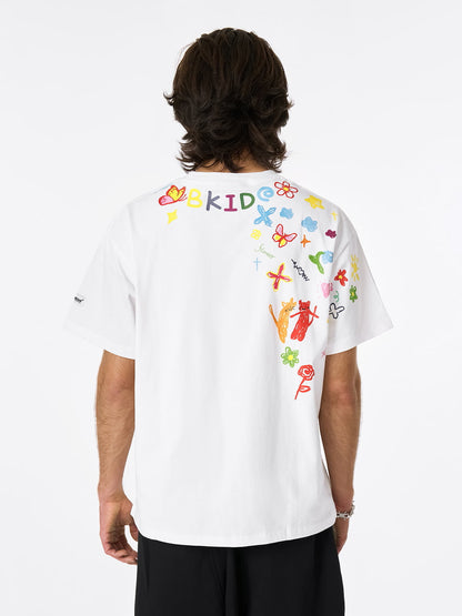 Hand-Painted Retro Graffiti Tee