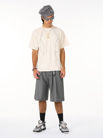 Deconstructed Split Short Sleeve Tee