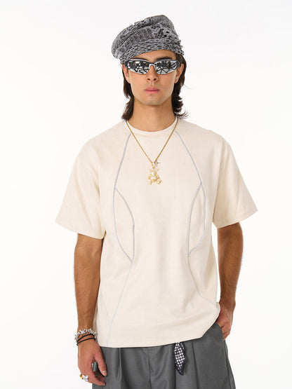 Deconstructed Split Short Sleeve Tee