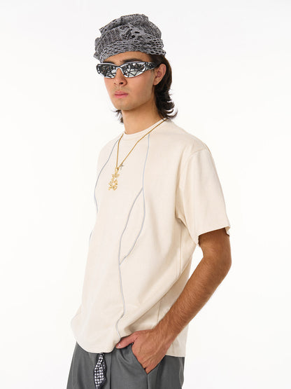 Deconstructed Split Short Sleeve Tee