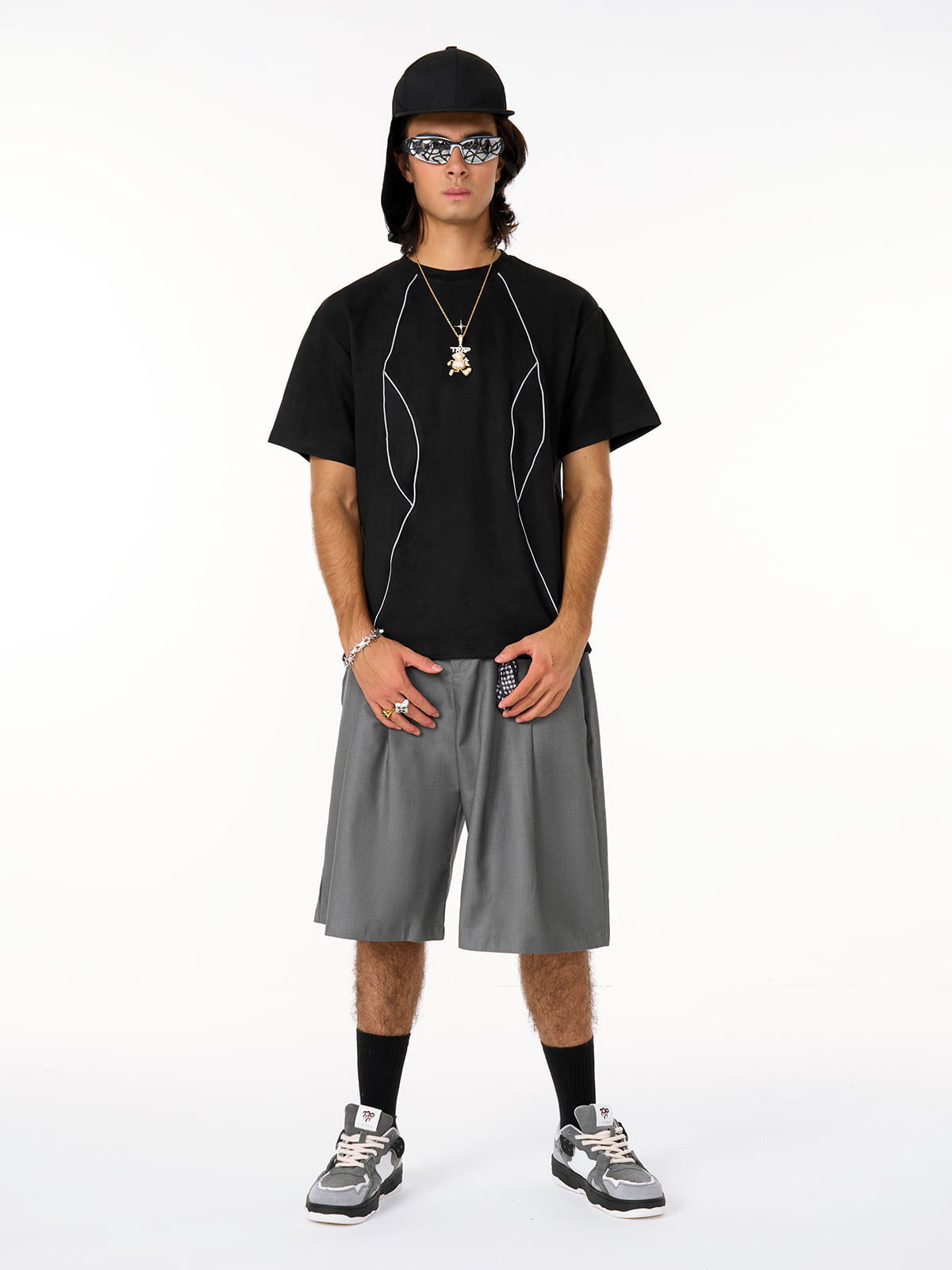 Deconstructed Split Short Sleeve Tee