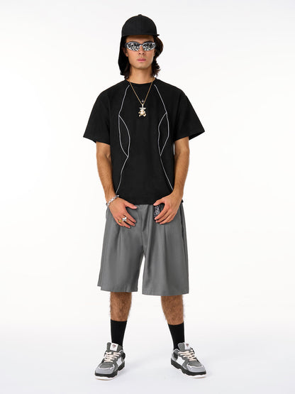 Deconstructed Split Short Sleeve Tee