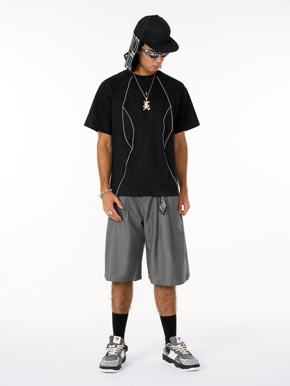 Deconstructed Split Short Sleeve Tee