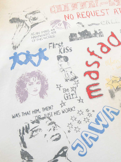 Mixed Media Graffiti Collage Graphic Tee