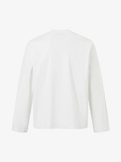 Vintage Star Pattern Long-Sleeve Tee