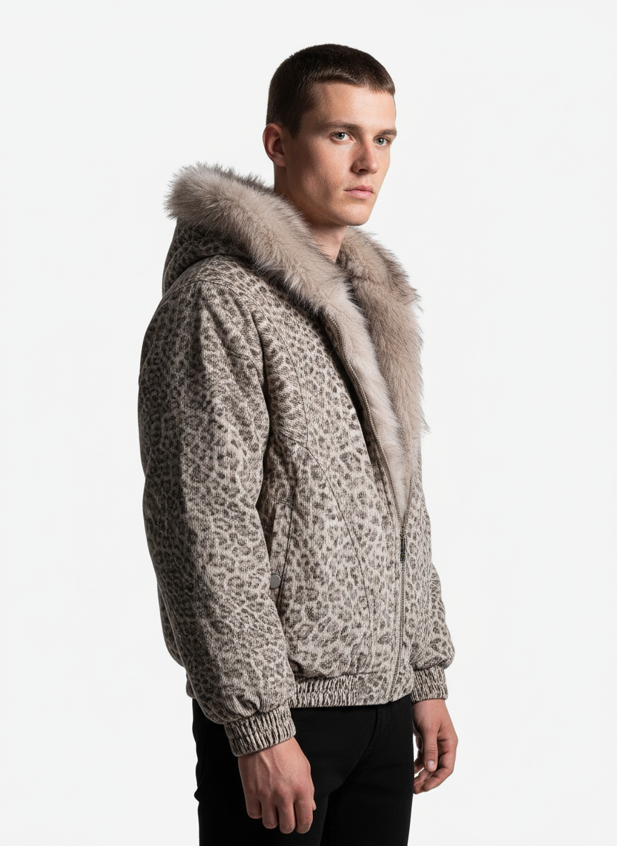 Cheetah Fur Jacket