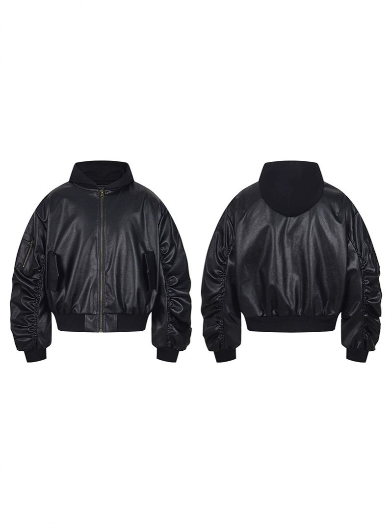 Burgundy Leather Layer