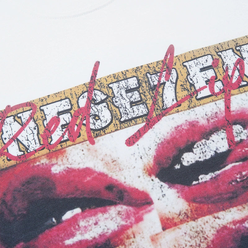Red-Lip Montage Tee