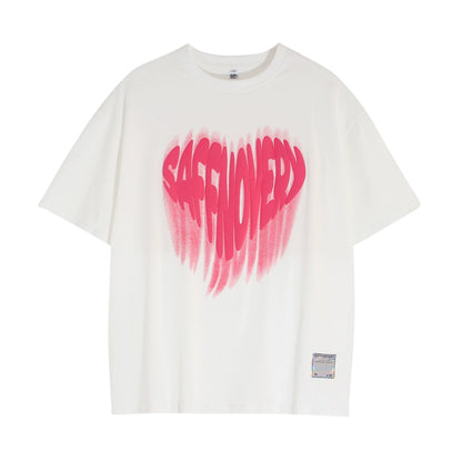Pink Heart Warp-Tee