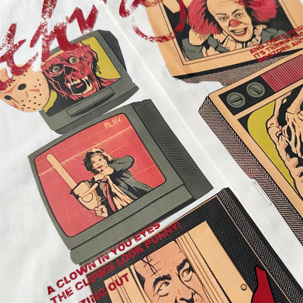 Cartoon Print Overshirt