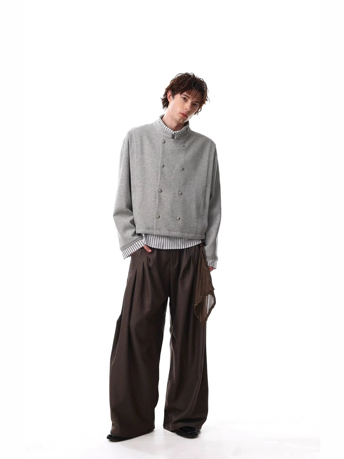 Snap-Button Lounge Jacket