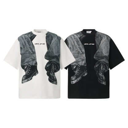3D Trompe L’Oeil Graphic Tee - Short Sleeve