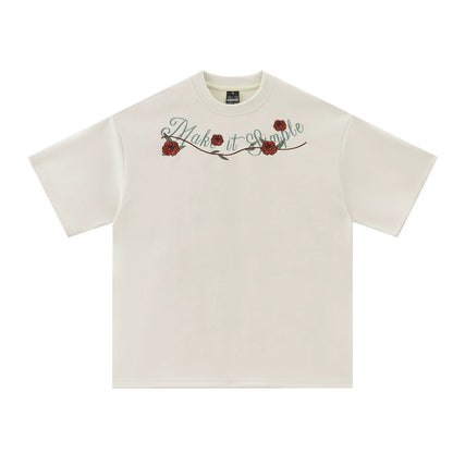"Make It Simple" Rose Tee