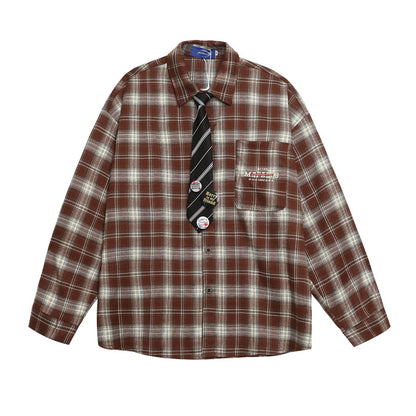 Overshirt with Tie - Versatile Casual