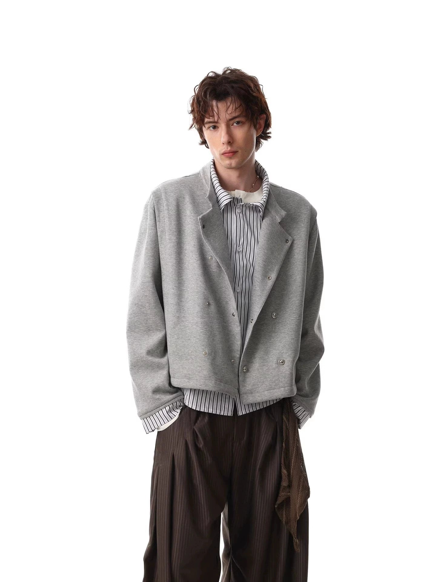 Snap-Button Lounge Jacket