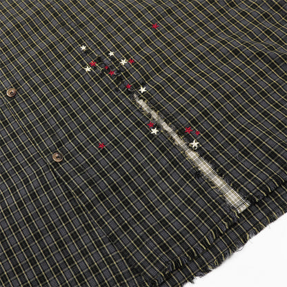 Frayed Tie-Dye Plaid