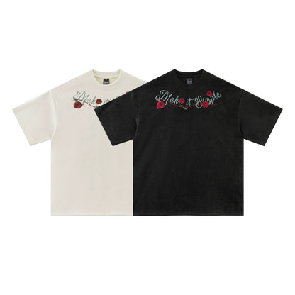 "Make It Simple" Rose Tee