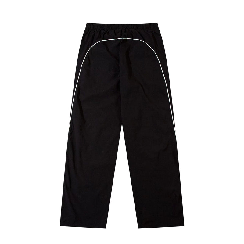 Black Panelled Trackpant