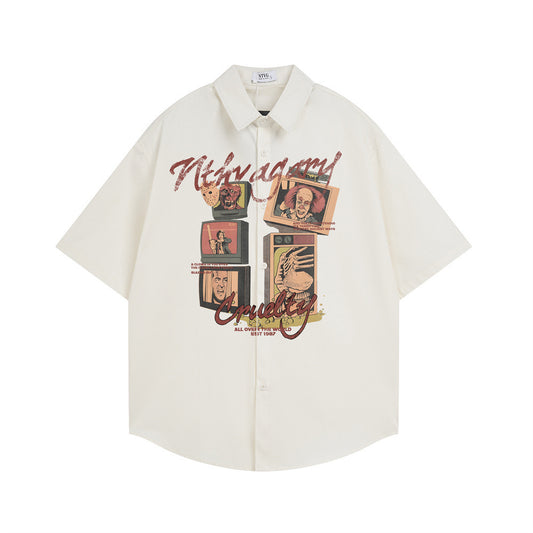 Cartoon Print Overshirt