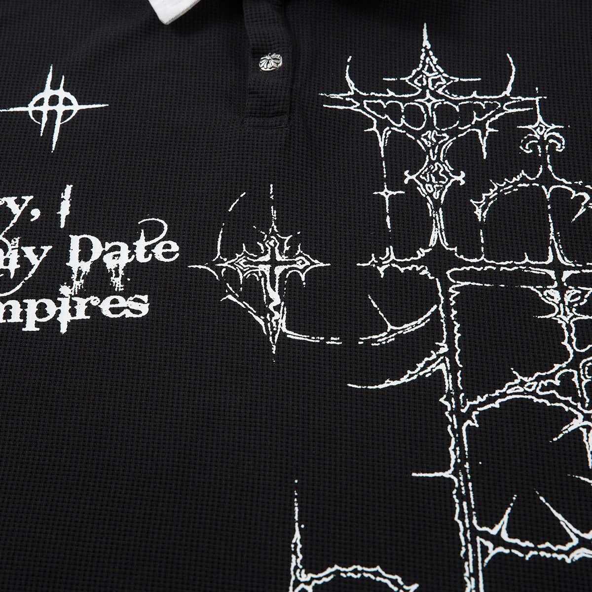 Thorned Cross Contrast Polo