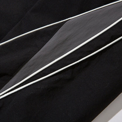 Black Panelled Trackpant