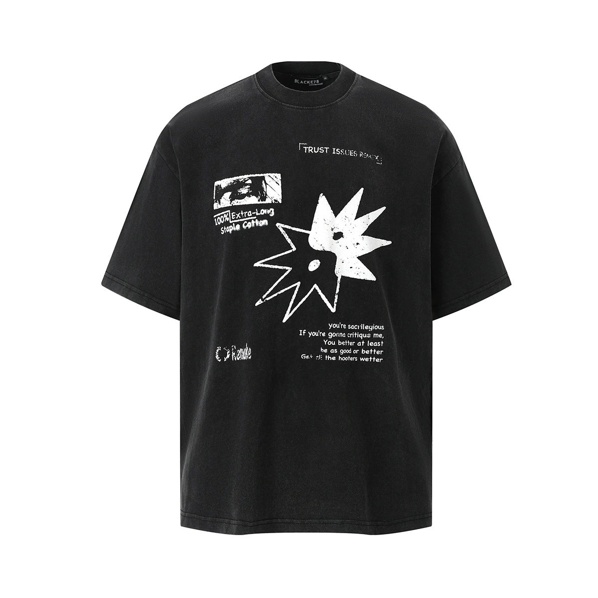 Spiked Yin-Yang Washed Tee