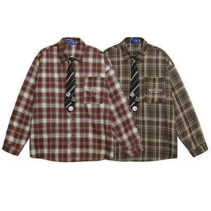 Overshirt with Tie - Versatile Casual