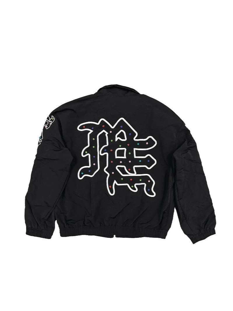 Chrome-Jaw Washed Zip-Up Sweater