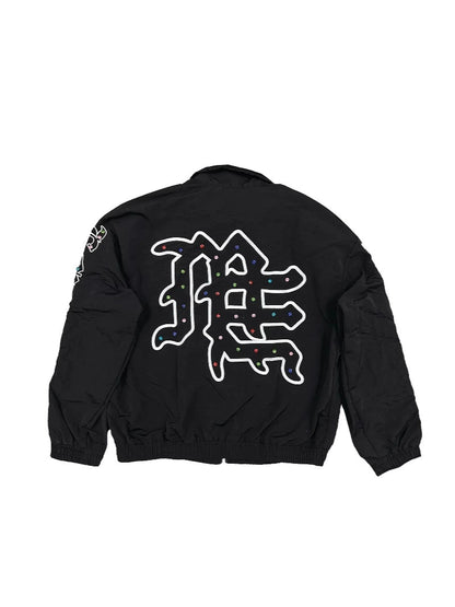 Chrome-Jaw Washed Zip-Up Sweater