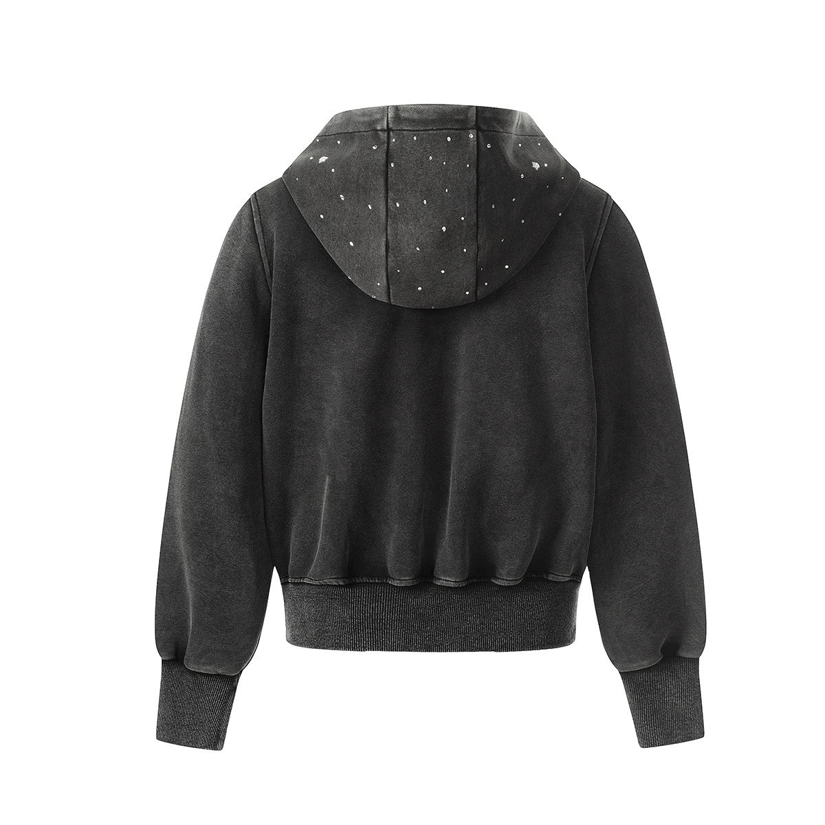 Rhinestone Star Zip-Up