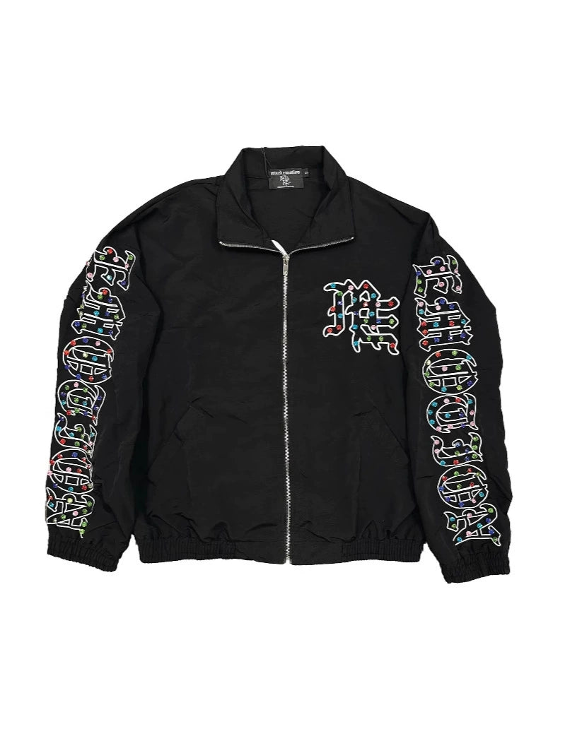 Chrome-Jaw Washed Zip-Up Sweater