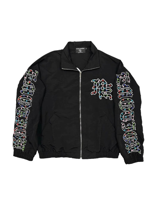 Chrome-Jaw Washed Zip-Up Sweater