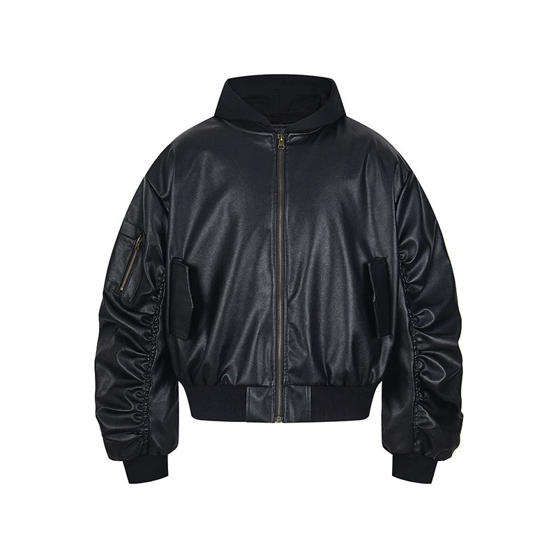 Burgundy Leather Layer