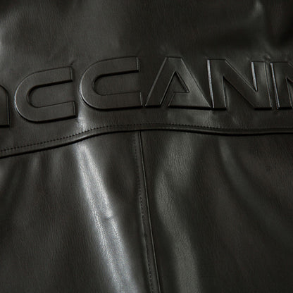 Loose-Fit PU Leather Overshirt