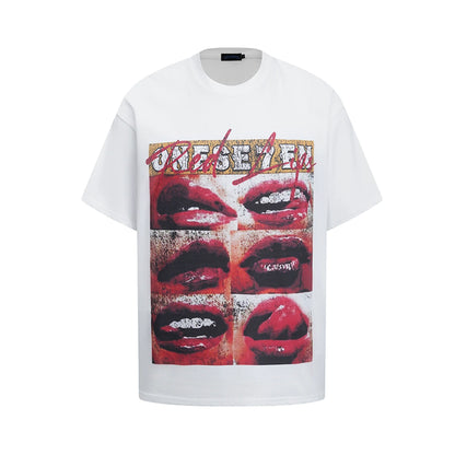 Red-Lip Montage Tee