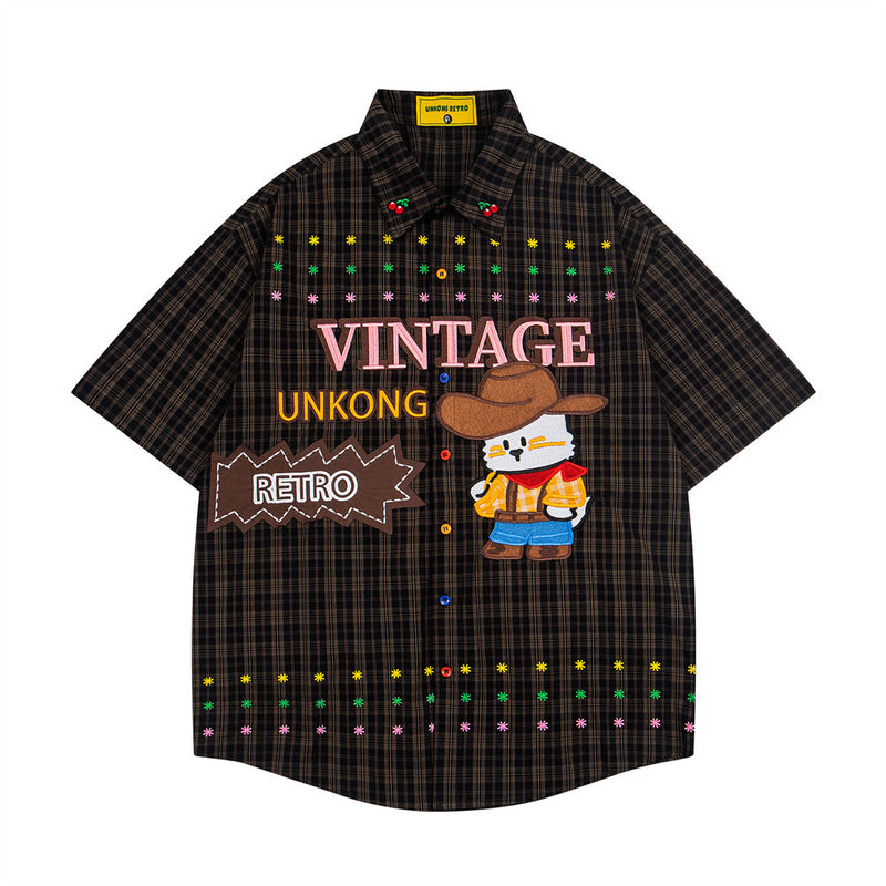 Cartoon Heavy-Duty Embroidery Overshirt
