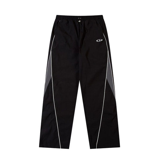 Black Panelled Trackpant