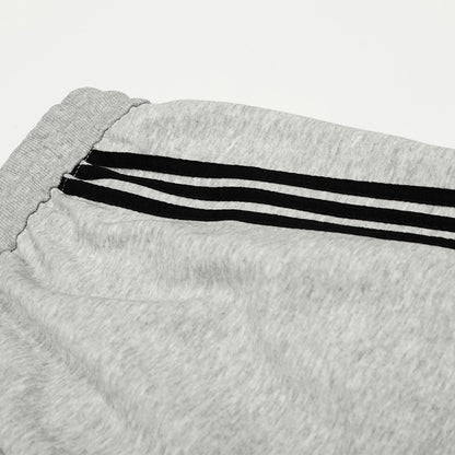 Patchwork Three-Stripe Wide-Leg Scimitar Sports Pants
