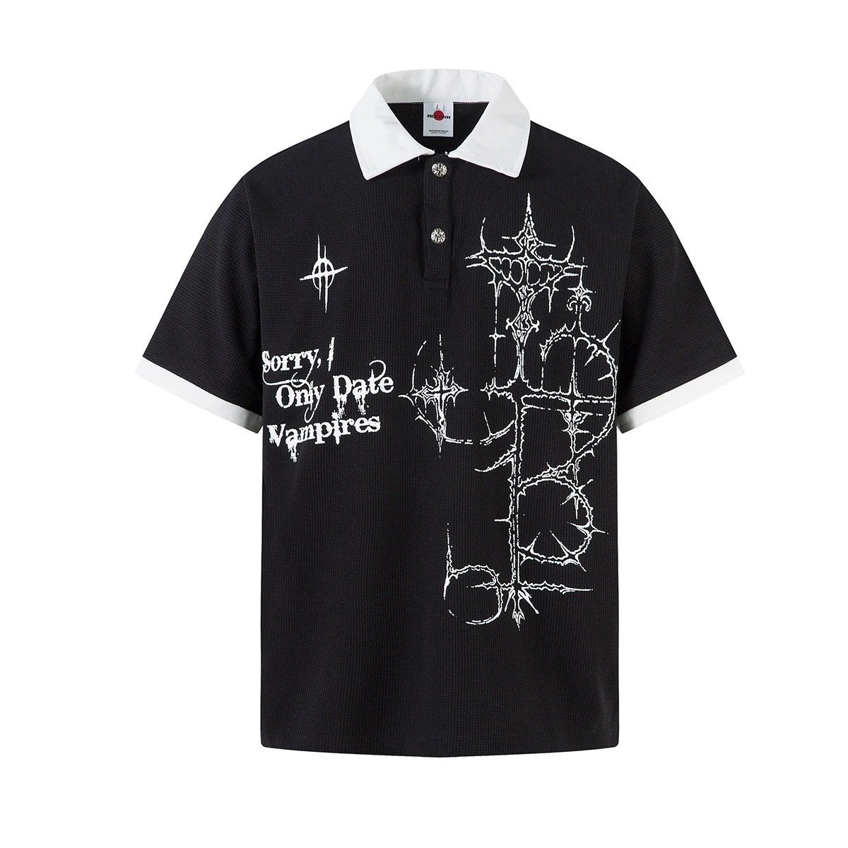 Thorned Cross Contrast Polo