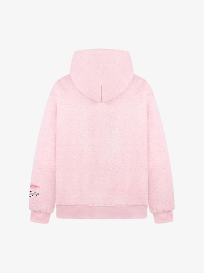 Detachable Hair Clip Decoration Zip Up Hoodie