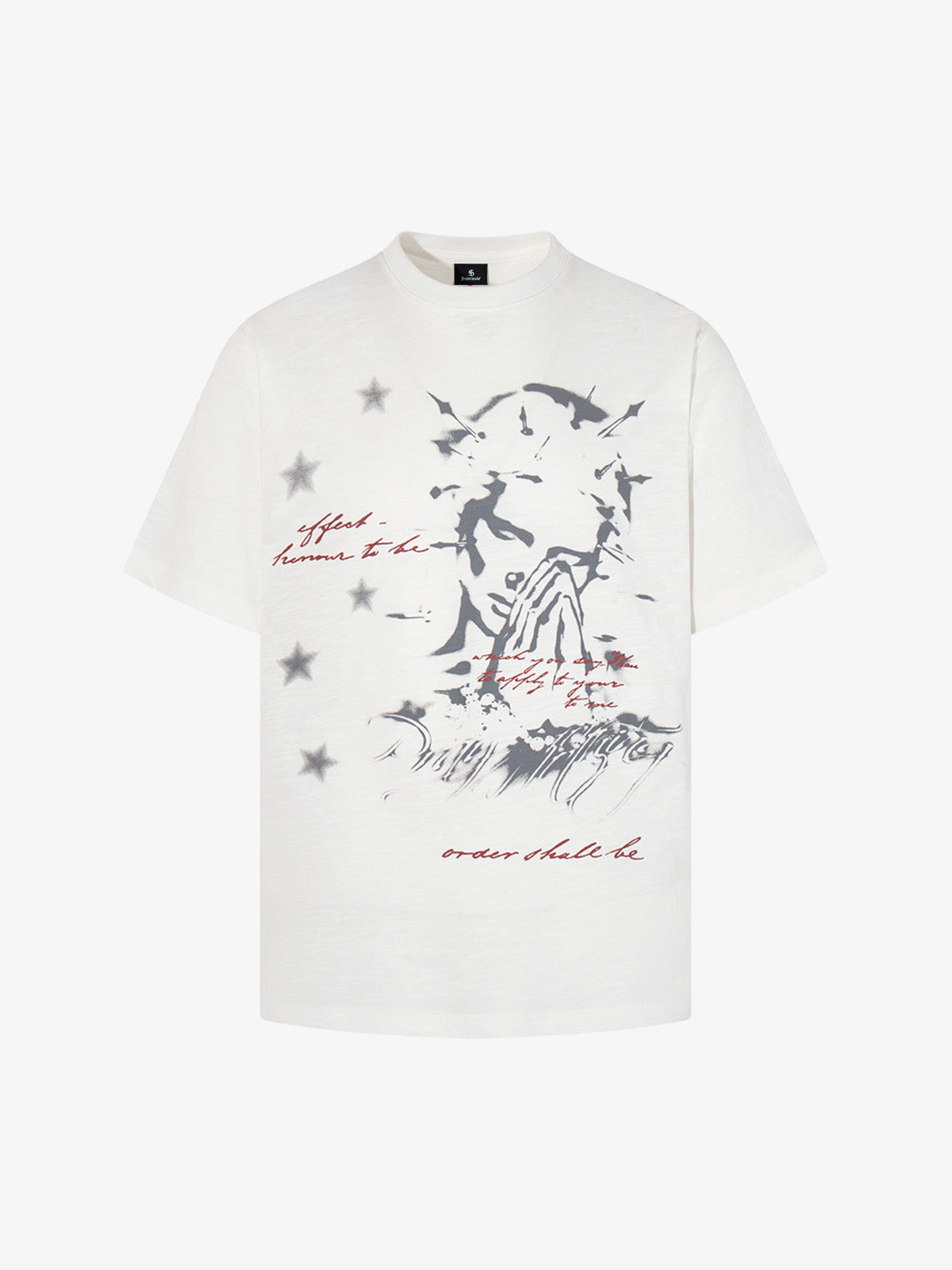 Graphic T-Shirt with Abstract Star Portrait Design