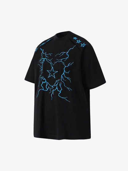 Embroidered Lightning Heart Graphic Tee