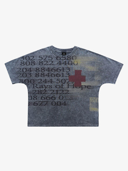 Retro Distressed Number Graphic Tee
