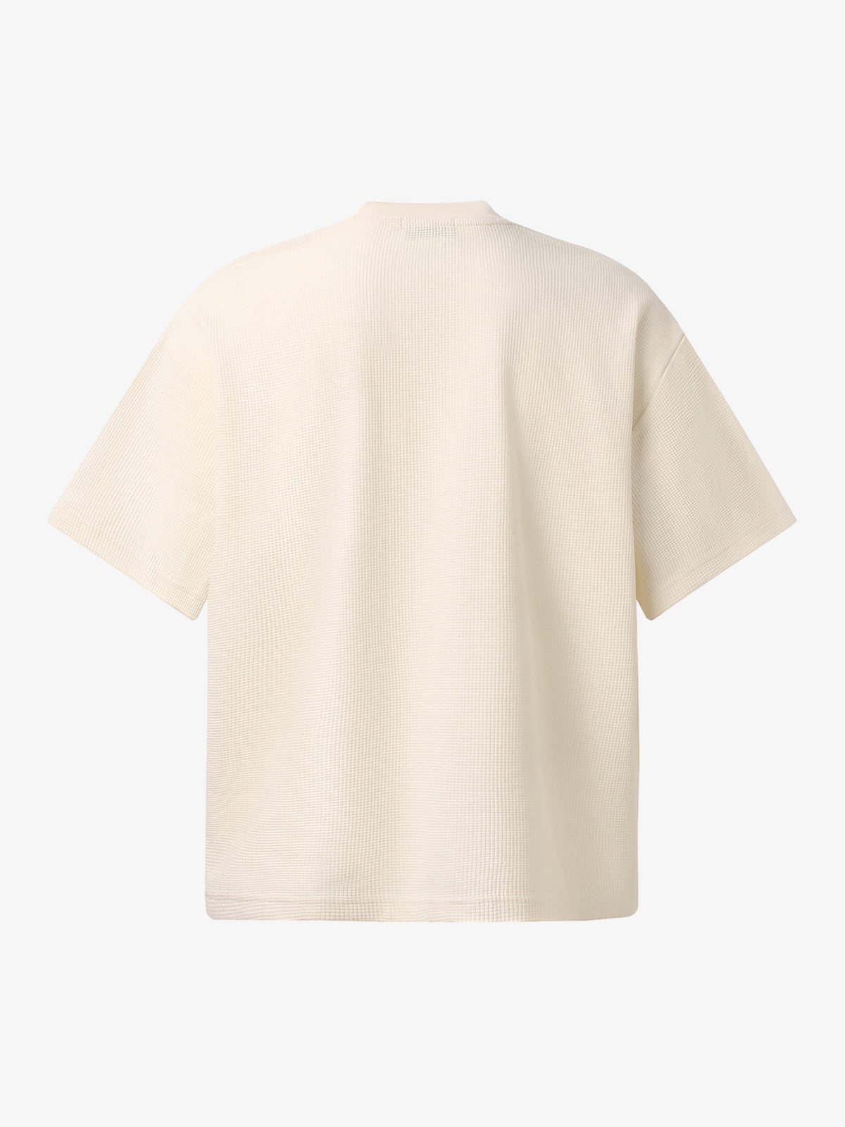 Playful Graphic Tee in Waffle Knit