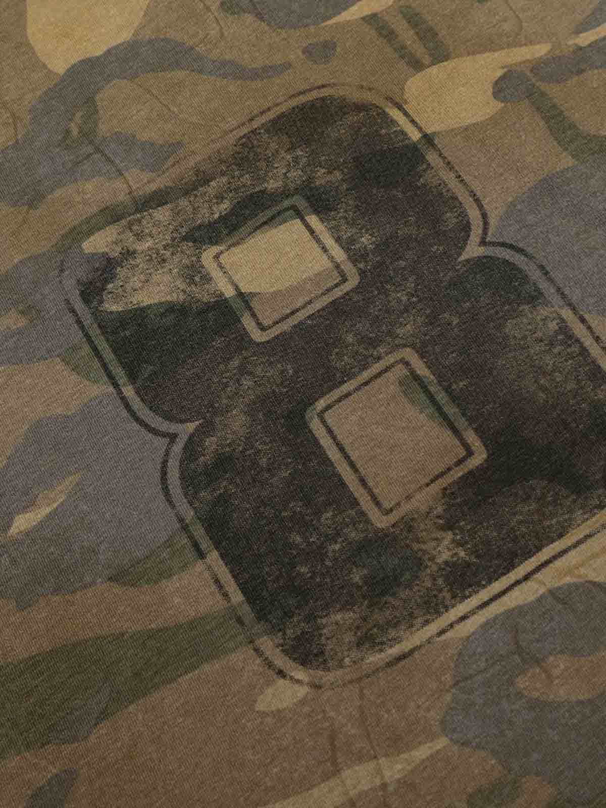 Camo Graphic Long Sleeve T-Shirt with Number 8 Design