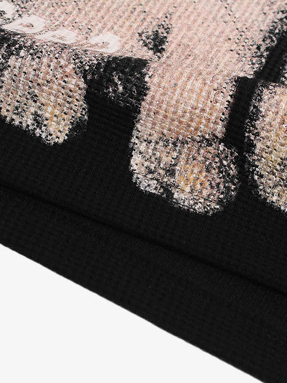 Long-Sleeve with Cat Print