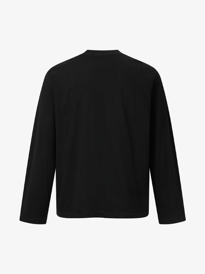 Vintage Star Pattern Long-Sleeve Tee