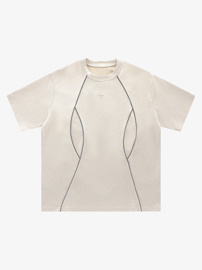 Deconstructed Split Short Sleeve Tee
