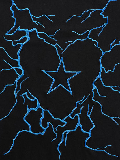 Embroidered Lightning Heart Graphic Tee