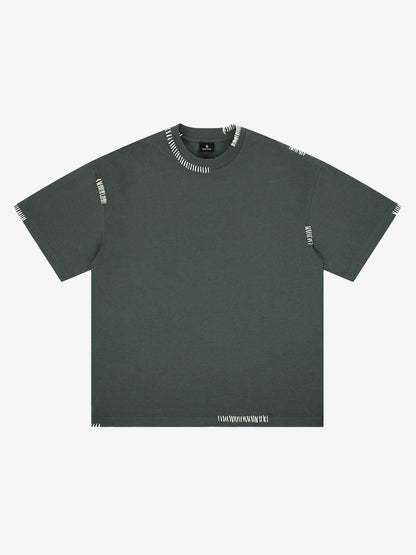 Simple Exposed Stitch T-Shirt
